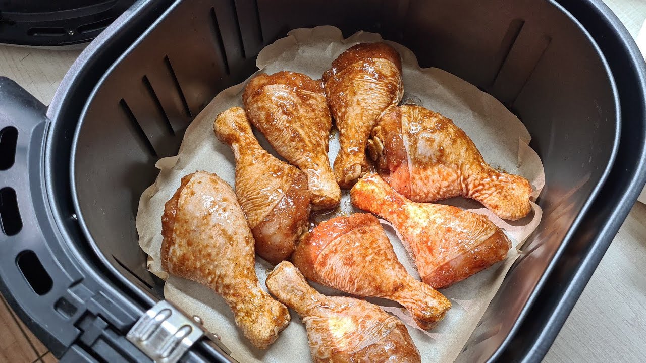 рецепты курицы в аэрогриле: куриные ножки в маринаде