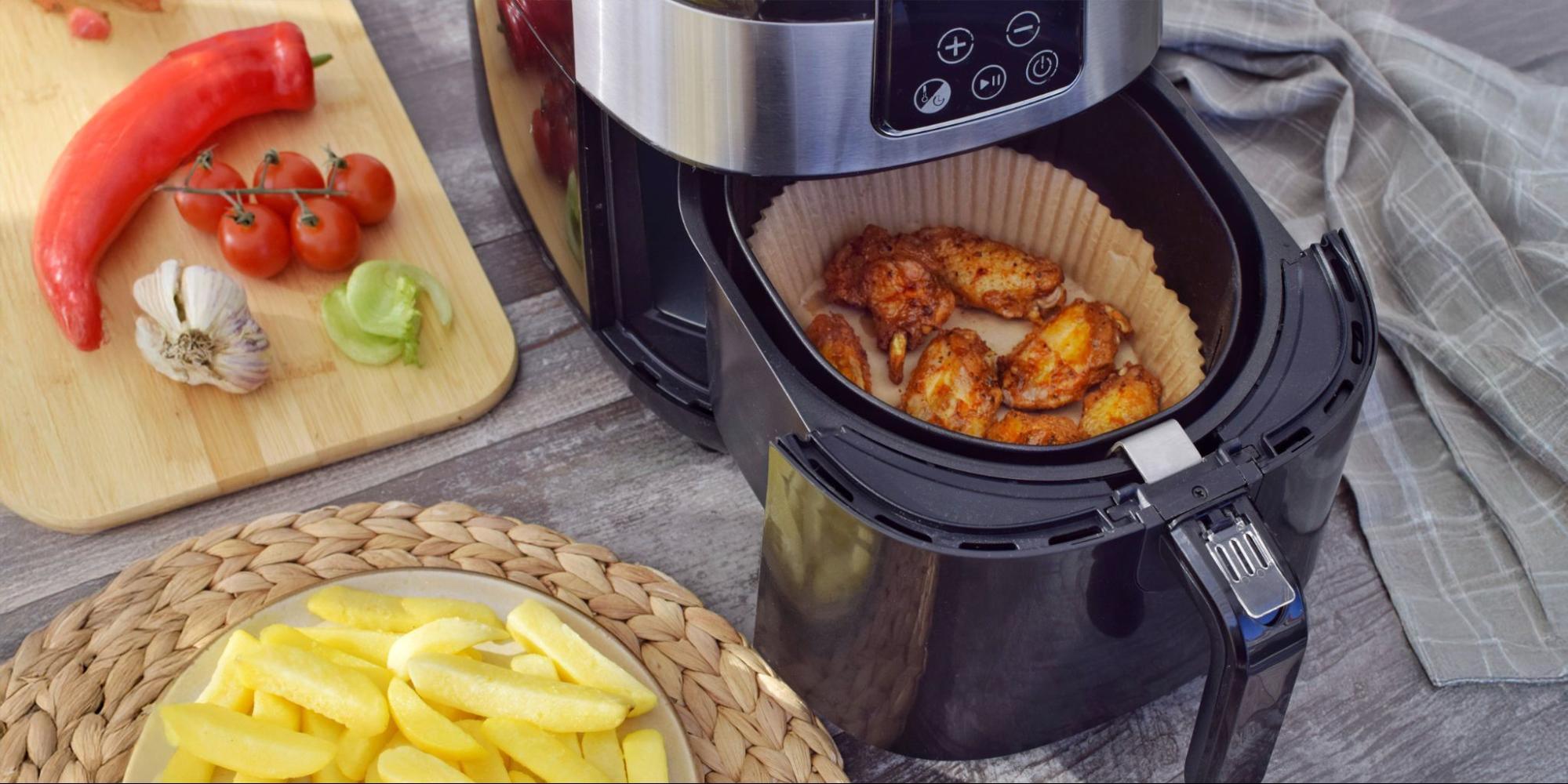 подготовка аэрогриля к приготовлению блюд