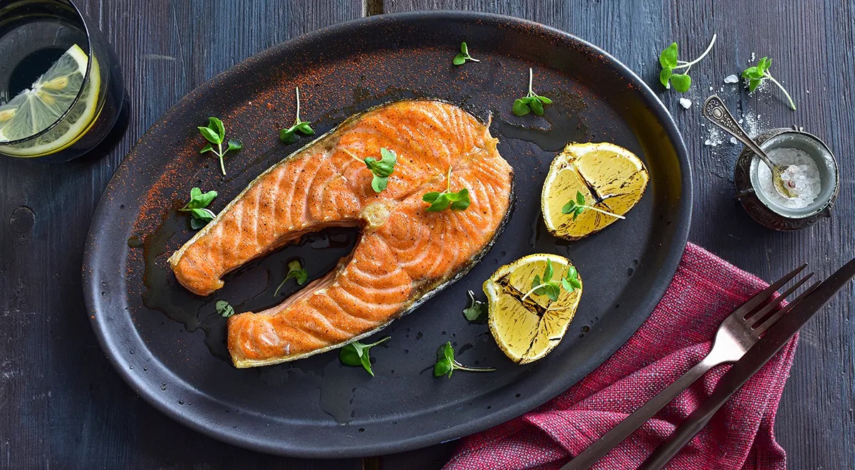 рецепт стейка из красной рыбы